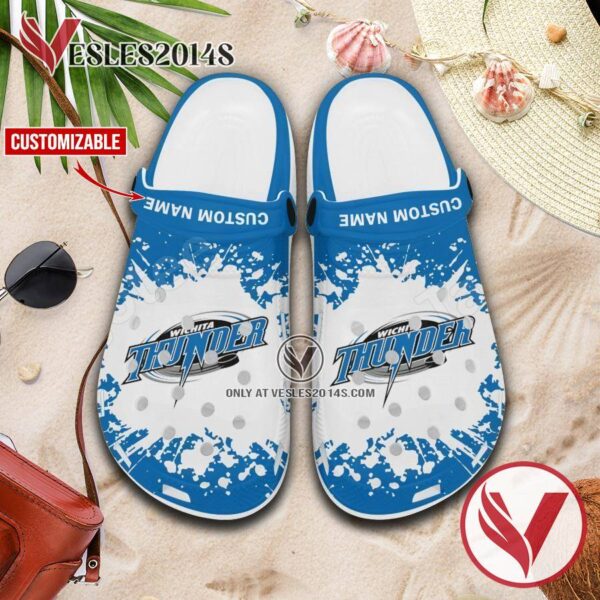 Wichita Thunder Logo Crocs Shoes For Men And Women, Unique Clogs Shoes For Fans - Vesles2014S 1