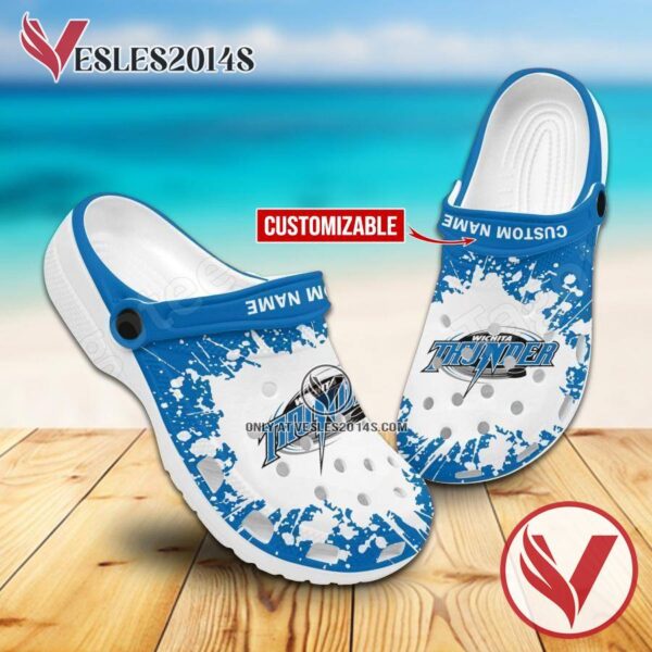 Wichita Thunder Logo Crocs Shoes For Men And Women, Unique Clogs Shoes For Fans - Vesles2014S