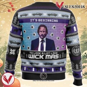 Wick-Mas John Wick Ugly Christmas Sweater, Unique Christmas Gift For Fans - Vesles2014S 1