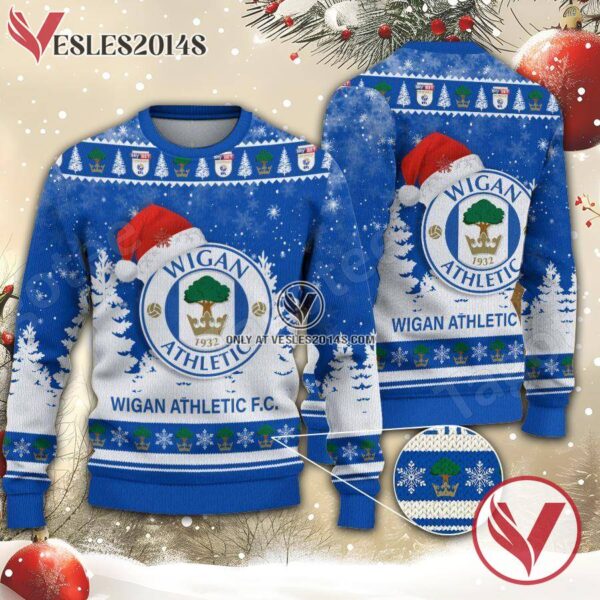 Wigan Athletic Sport Ugly Christmas Sweater, Unique Gifts For Fans - Vesles2014aS 1