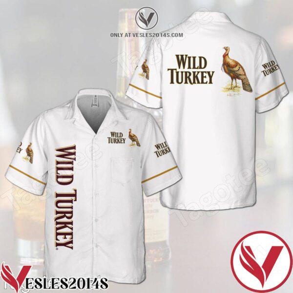 Wild Turkey White Hawaiian Shirt And Short, Unique Gifts For Friends - Vesles2014S 1
