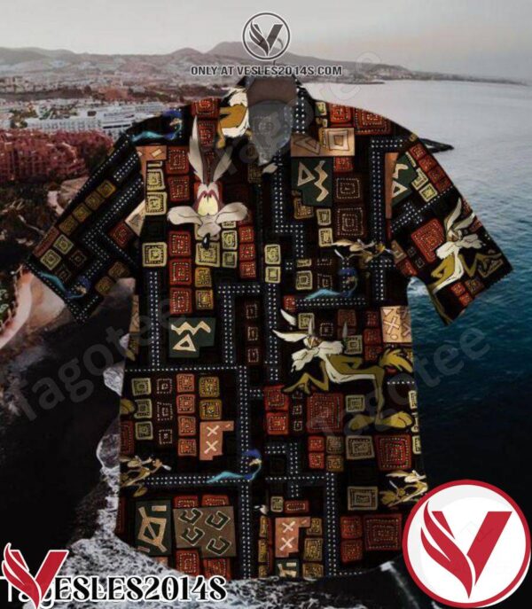 Wile E. Coyote Ethnic In African Style Hawaiian Shirt, Unique Gifts For Friends - Vesles2014S 1