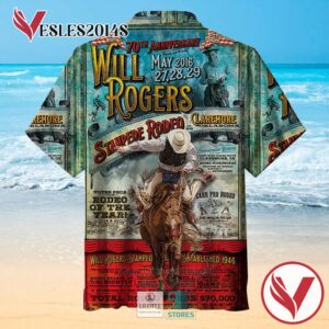 Will Rogers Stampede Rodeo Casual Hawaiian Shirt, Best Gifts For Summer Vesles2014S 2