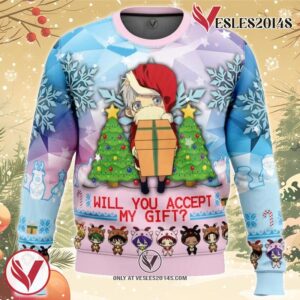 Will You Accept My Gift Kuroko’s Basketball Ugly Christmas Sweater, Unique Christmas Gift For Fans - Vesles2014Ss