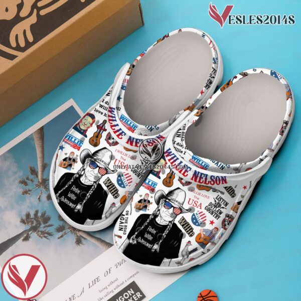 Willie Nelson Music Crocs Crocband Clogs Shoes, Unique Gifts For Fans Style 3 - Vesles2014S 2