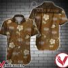 Willie Nelson Tropical Floral Brown Hawaiian Shirt, Unique Gifts For Friends - Vesles2014S 1