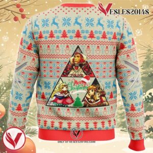 Wind Waker Triangle Zelda Ugly Christmas Sweater, Unique Christmas Gift For Fans - Vesles2014S 1
