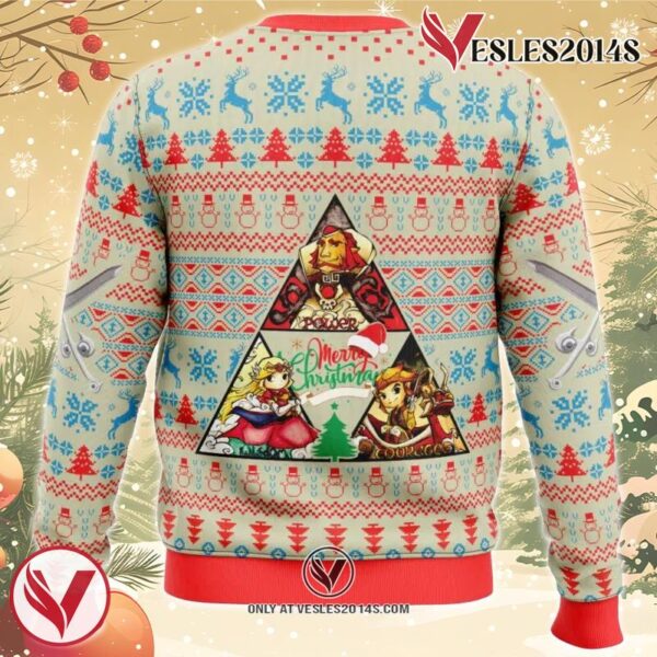 Wind Waker Triangle Zelda Ugly Christmas Sweater, Unique Christmas Gift For Fans - Vesles2014S 1