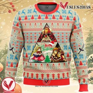 Wind Waker Triangle Zelda Ugly Christmas Sweater, Unique Christmas Gift For Fans - Vesles2014S