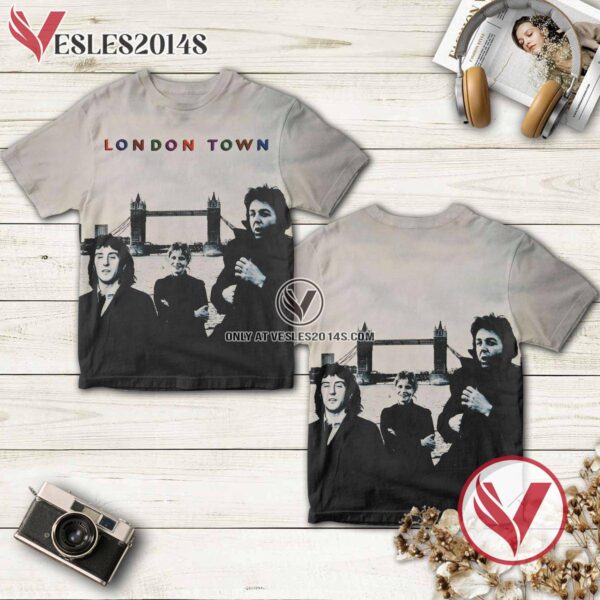 Wings London Town Album Cover Shirt, Unique Gifts For Music Lovers - Vesles2014S