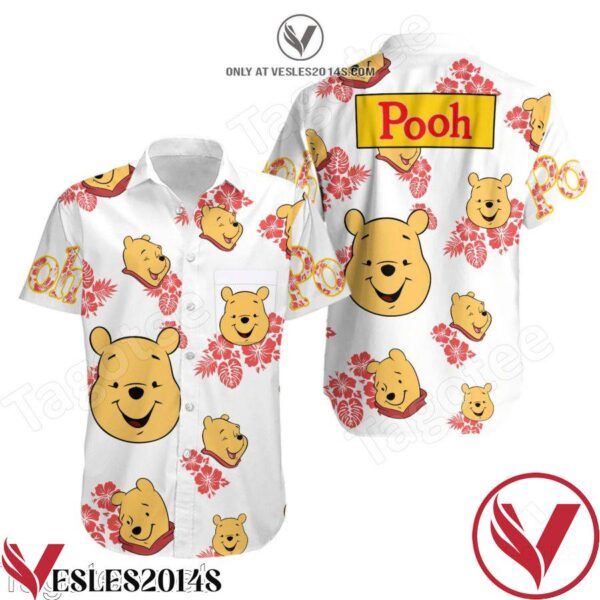 Winnie Pooh Head Disney Hawaiian Shirt, Unique Gifts For Friends - Vesles2014S 1