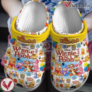 Winnie The Pooh Cartoon Crocs Crocband Clogs Shoes Comfortable For Men Women and Kids Style 10, Unique Gift From  Vesles2014S
