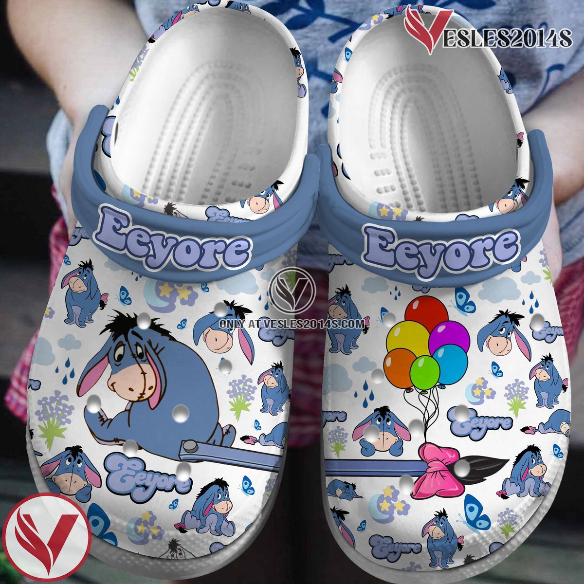 Winnie The Pooh Cartoon Crocs Crocband Clogs Shoes Comfortable For Men Women and Kids Style 2, Unique Gift From Vesles2014S