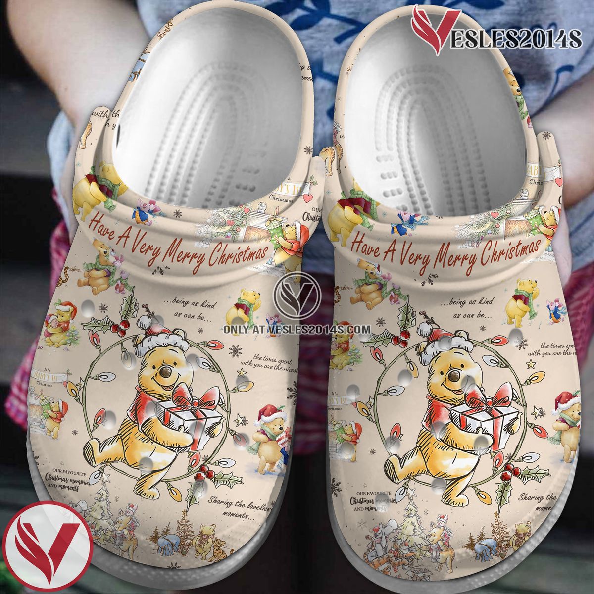 Winnie The Pooh Cartoon Crocs Crocband Clogs Shoes Comfortable For Men Women and Kids Style 3, Unique Gift From Vesles2014S 2