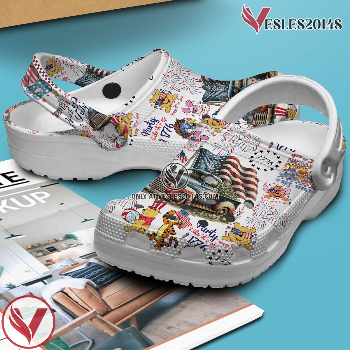 Winnie The Pooh Cartoon Crocs Crocband Clogs Shoes Comfortable For Men Women and Kids Style 8, Unique Gift From Vesles2014S 2