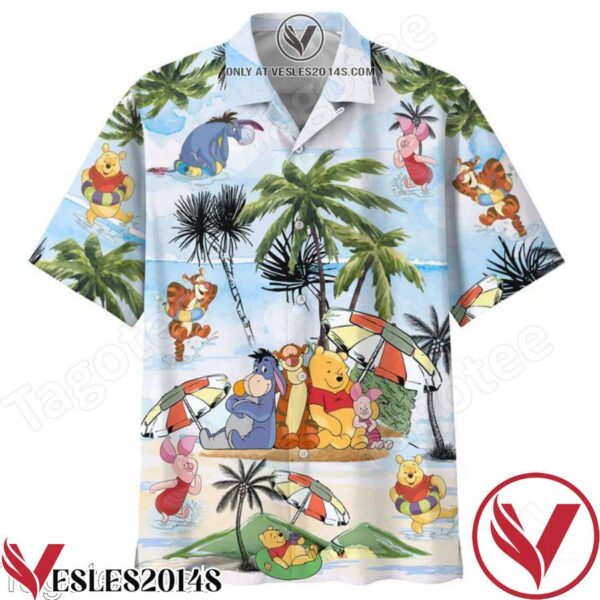 Winnie The Pooh Summer Time Beach Vacation Hawaiian Shirt, Unique Gifts For Friends - Vesles2014S 1