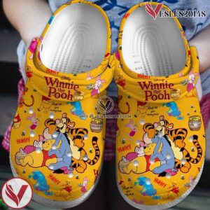 Winnie the Pooh Cartoon Crocs Crocband Clogs Shoes Comfortable For Men Women and Kids, Unique Gift From  Vesles2014S