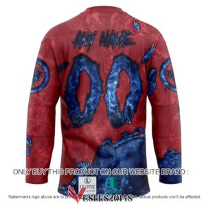 Winnipeg Jets Blood Personalized Hockey Jersey Shirt, Trending Gifts For Fans - Vesles2014s 1