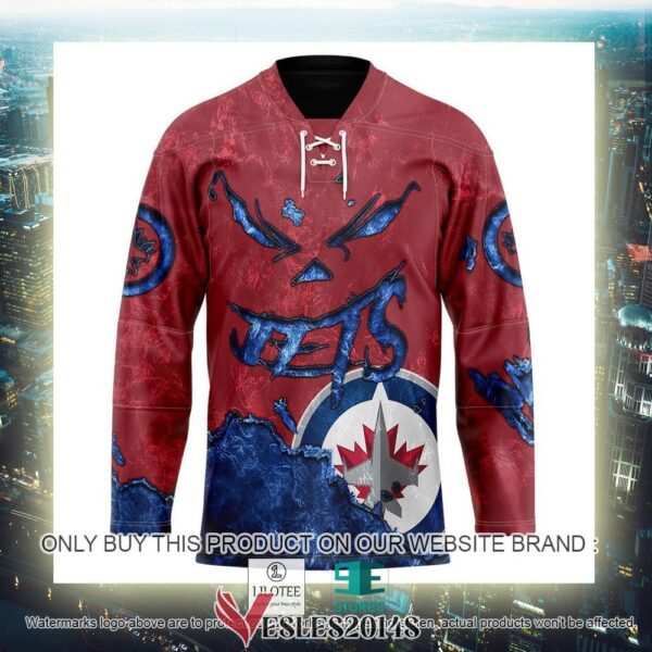 Winnipeg Jets Blood Personalized Hockey Jersey Shirt, Trending Gifts For Fans - Vesles2014s 2