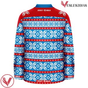 Winter Blues Ugly Sweater Pattern Christmas Jersey - Vesles2014S 3