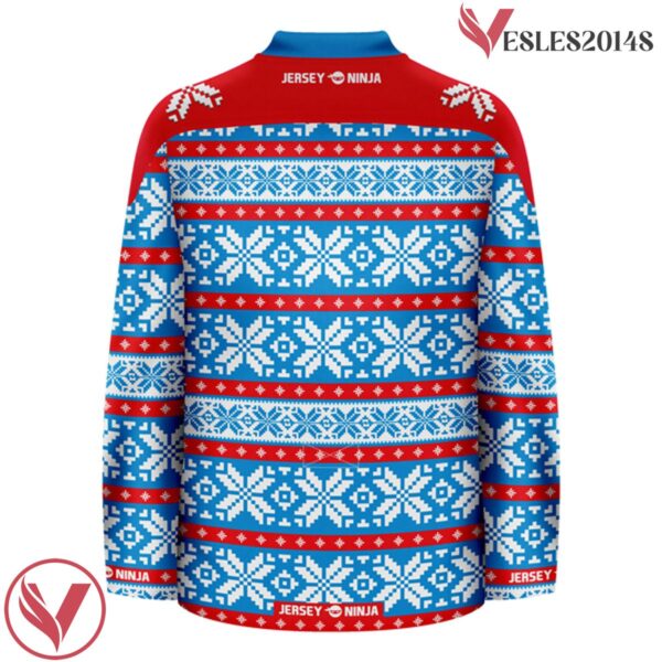 Winter Blues Ugly Sweater Pattern Christmas Jersey - Vesles2014S 3
