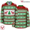 Winter Greens Ugly Sweater Pattern Christmas Hockey Jersey - Vesles2014S