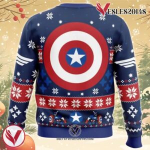 Winter Soldier Captain America Marvel Ugly Christmas Sweater, Unique Christmas Gift For Fans - Vesles2014S 1