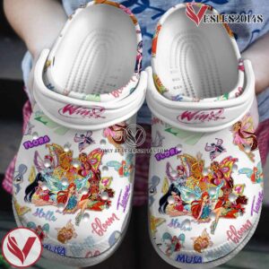 Winx Club Cartoon Crocs Crocband Clogs Shoes Comfortable For Men Women and Kids Style 2, Unique Gift From  Vesles2014S