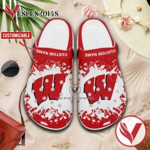 Wisconsin Badgers Logo Crocs Shoes For Men And Women, Unique Clogs Shoes For Fans - Vesles2014S 1