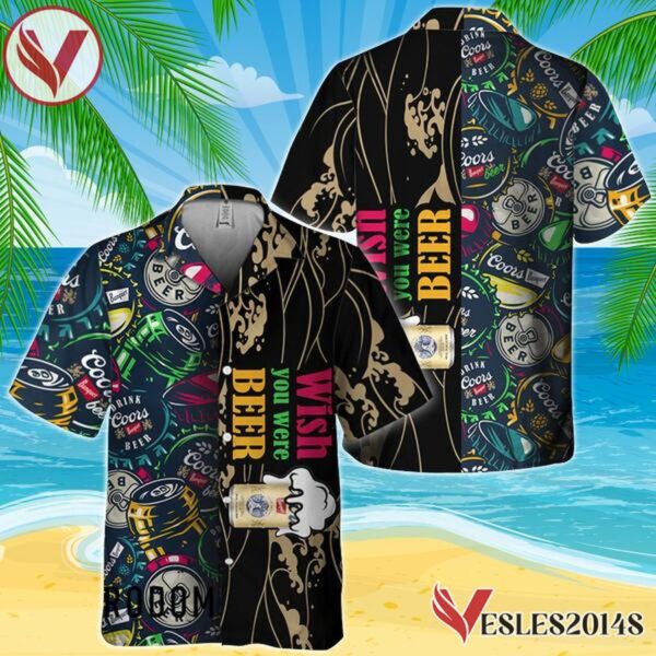 Wish You Were Beer Coors Banquet Hawaiian Shirt, Best Summer Gifts For Fans - Vesles2014S