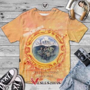 Wishbone Ash Band Locked In Album 3D T-Shirt, Unique Gifts For Music Lovers - Vesles2014S