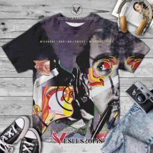 Wishbone Ash Band No Smoke Without Fire Album 3D T-Shirt, Unique Gifts For Music Lovers - Vesles2014S