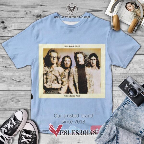 Wishbone Ash Band Wishbone Four Album 3D T-Shirt, Unique Gifts For Music Lovers - Vesles2014S