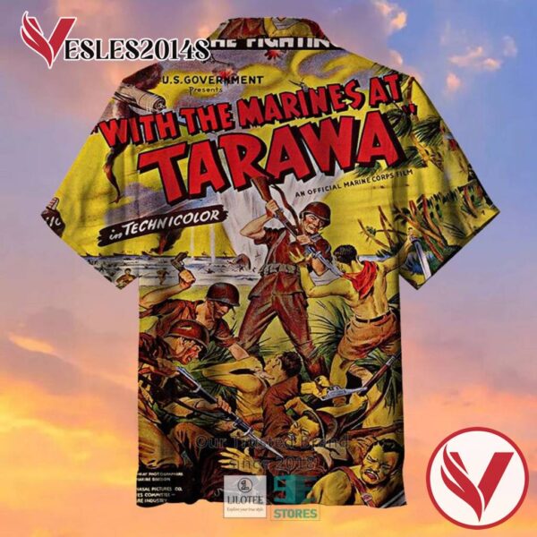 With the Marines at Tarawa Casual Hawaiian Shirt, Best Gifts For Summer Vesles2014S 2