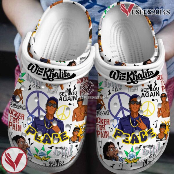 Wiz Khalifa Music Crocs Crocband Clogs Shoes, Unique Gifts For Fans Style 1 - Vesles2014S