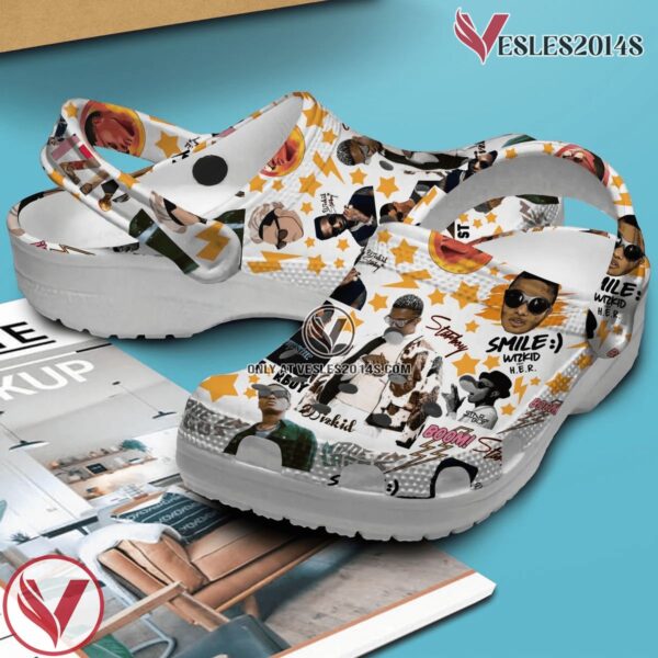 Wizkid Music Crocs Crocband Clogs Shoes, Unique Gifts For Fans - Vesles2014S 3