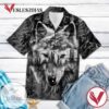 Wolf Animal Lovers Hawaiian Graphic Print Short Sleeve Hawaiian Casual Shirt Vesles2014S