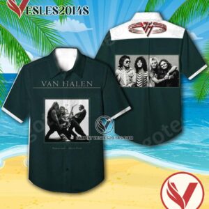 Women And Children First Album By Van Halen Green Hawaiian Shirt, Unique Gifts For Music Lovers - Vesles2014S