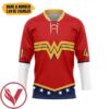 Wonder Woman Actress Custom Name Custom Number Hockey Jersey, Trending Gifts For Fans - Vesles2014s