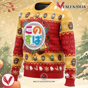 Wonderful Christmas Konosuba Ugly Christmas Sweater, Unique Christmas Gift For Fans - Vesles2014S 1