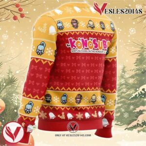 Wonderful Christmas Konosuba Ugly Christmas Sweater, Unique Christmas Gift For Fans - Vesles2014S 2