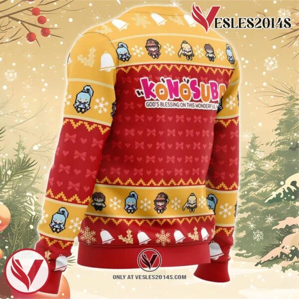Wonderful Christmas Konosuba Ugly Christmas Sweater, Unique Christmas Gift For Fans - Vesles2014S 2