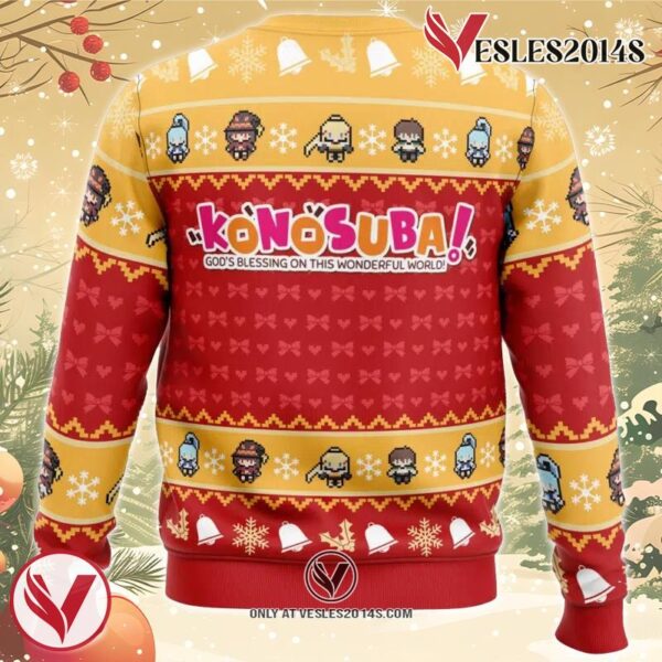 Wonderful Christmas Konosuba Ugly Christmas Sweater, Unique Christmas Gift For Fans - Vesles2014S 3