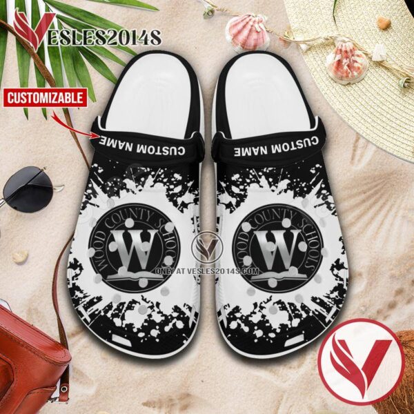 Wood County School Logo Crocs Unisex-Adult, Unique Footwear For Fans - Vesles2014S 1