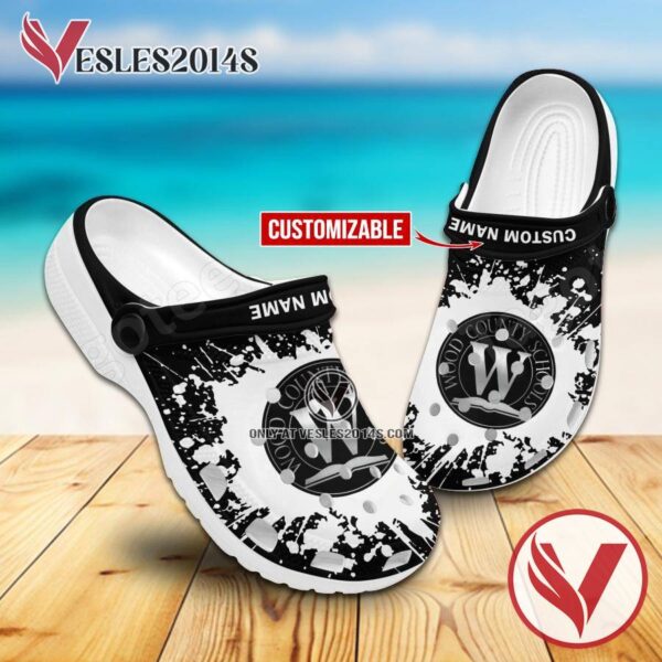 Wood County School Logo Crocs Unisex-Adult, Unique Footwear For Fans - Vesles2014S