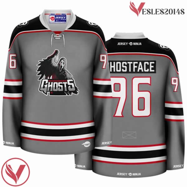 Woodsboro Ghosts Ghostface Hockey Jersey - Vesles2014S