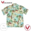 Woody Car Hawaiian Graphic Print Short Sleeve Hawaiian Casual Shirt Vesles2014S