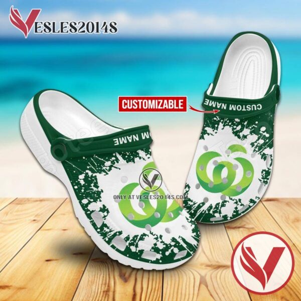Woolworths Logo Crocs Shoes For Men And Women, Unique Clogs Shoes For Fans - Vesles2014S