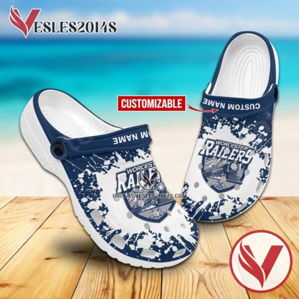 Worcester Railers Logo Crocs Shoes For Men And Women, Unique Clogs Shoes For Fans - Vesles2014S