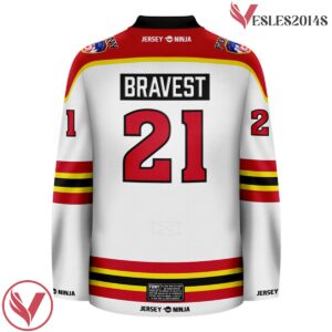 Wordmark FDNY White Hockey Jersey - Vesles2014S 3
